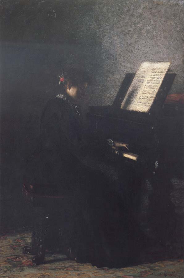 Thomas Eakins Elizabeth at the Piano